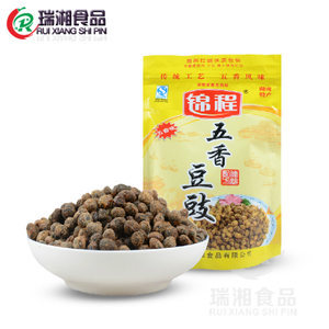 湖南平江特产锦程五香豆豉干豆鼓蒸鱼调料180g农家风味豆豉下饭酱